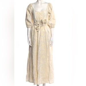 Marta Ferri Linen Midi Dress